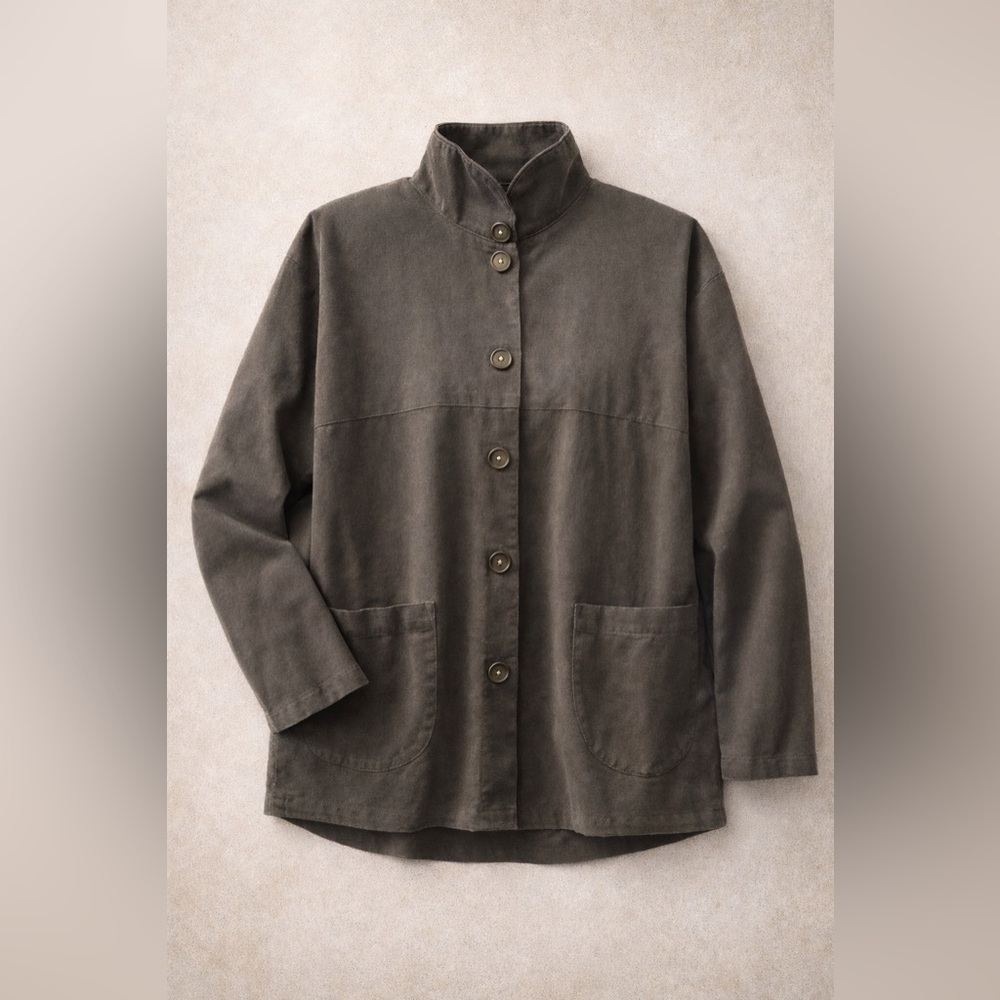 Gudrun Sjoden Women's Brown Organic Cotton Daisy Jacket Size Medium